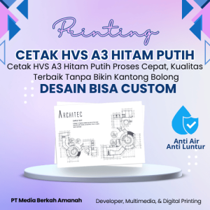 Cetak HVS A3 Hitam Putih