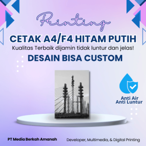 Cetak A4/F4 Hitam Putih