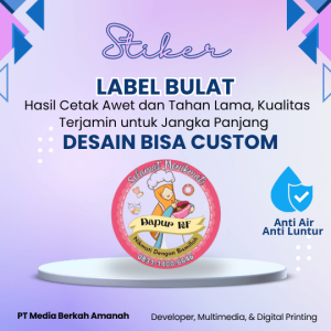 Stiker Label Bulat